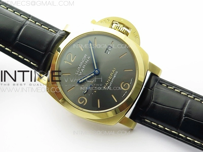 Pre Order PAM1115 RG VSF 1:1 Best Edition Blue Dial on Blue Leather Strap P.9010 Super Clone